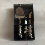 Vintage BOSTON WAREHOUSE Dellarobbia Cheese Knife Set 3pc Stainless Steel NIB