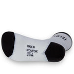 3 Pair MADE HERE Rawley Classic Crew White Black Cotton Unisex Socks Sz S/M NWT