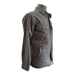 Alpine Design Men's Gray Cotton Rivet Front Jacket S Plaid Quilted Lining VG