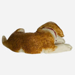 Dog Mate Cute Puppy Laying Dog Statue Saint Bernard Sculpture Dog Figurine