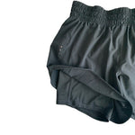 Avia Women's Compression Waist Run Shorts 8-10 Black Athletic 100% Polyester VG