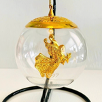 Vintage 1997 Lenox Celestial Angel Ball Crystal Christmas Ornament 3" NIB