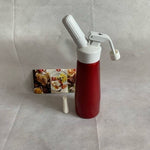 Vintage ISI Whipper Cream Dispenser 0.5L Aluminum Red Austria Dessert Foam Maker