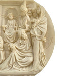 Studio Dante Di Volteradici Cristo Fra I Dottori Alabaster Plate 8.5" Ghiberti