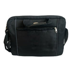 Samsonite Black Canvas Briefcase Waterproof Laptop Travel Messenger Bag VG
