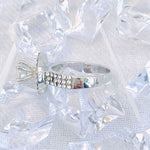 Crystal Rhinestone Ring Alloy Metal Round Love Size 7 Chic Gift NWOT