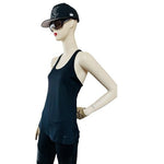 Nike Dri-FIT Women Slim Fit Racerback Tank Top Black Athletic Size M