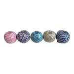 5 Pack Michaels Duo Color Jute Twine Rope Green Natural Craft Gift Wrapping NIP