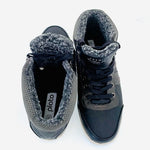 PLATO Men’s Leather High Top Sneakers Boots Winter Lace-Up EUR 41 US 7.5