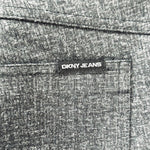 DKNY JEANS Dark Gray Stretch Pull On Pants Women M 30" Inseam Mid Rise Fitted G+