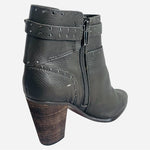 Vince Camuto Grey Leather Studded Ankle Booties Heeled Women’s Size 9M