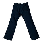 Vintage Wrangler Mens Navy Blue Pants 36/32 Straight Leg Polyester Wrinkle Free