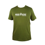 Made Here General Cotton Men's Cargo Green Tee XXL Uncle Sam Logo Ringspun New