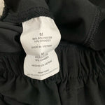 Apana Women's Black High Waist Athletic Shorts M Elastic 4.5" Inseam Pockets VG
