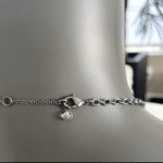 Vintage Teardrop Crystal Prism Disco Ball Bead Necklace 18" Silver Tone VG