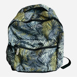 Unisex Tropical Leaves Canvas Backpack Laptop Travel Daypack Excellent