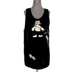 Women's Black Premium Loose Fit 3D Stylist Apron Dress S-L Professional EXC