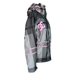 DC Gray Pink Snowboarding Ski Jacket Womens Winter Hooded Puffer 5K Waterproof L