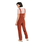 Urban Outfitters Womens Jumpsuit S Burnt Orange Corduroy Sleeveless Button Front