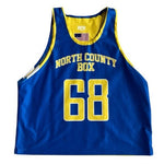 Unisex Athletic Jersey L Blue Yellow Reversible Tank Top DriFIT Mesh Performance