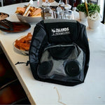New ISLANDS Restaurant Lunch Bag with Speakers Grey Reusable Lunch Shoulder Bag