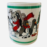Vintage Teddy Bear Christmas Mug Xmas Coffee Mug Rare Ceramic Kids Cup Christmas