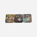 Dessous De Verres Paris Degas Ballerinas Glass Coaster Set 4" European Art NOB