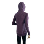 RBX Womens Hoodie Purple Athletic Shawl Neck Sweatshirt Long Sleeve Pockets EXC