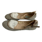 Betsey Johnson Joy Gold Rhinestone Ballet Flats Women’s Shoes Size 7B
