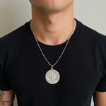 Saint Christopher Protect Us Medal Pendant Chain