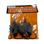 25 Black Creepy Rubber Mice 3.5" Halloween Decor 5-Pack Set NEW Spooky