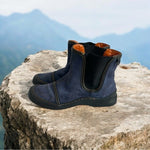 TCHOCO Blue Suede Chelsea Ankle Boots Women’s Sneakers Booties Size 6