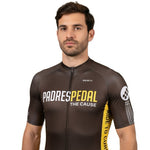 Primal Padres Pedal the Cause Cycling Jersey Men's Brown Full Zip Size L NWOT