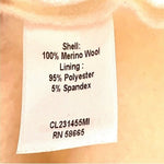CLASSIQUES ENTIRE White Merino Wool Short Sleeve Coat Women's Layered Jacket Top