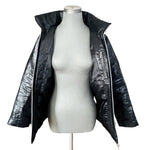 Glossy Ski Jacket HEAD Women’s Black Snow Jacket Zip Front Puffer Size M/L