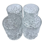 Set Of 4 Glass Bowmore Islay Single Malt Scotch Whiskey Glasses Crystal Glasses