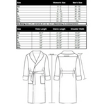 Chadsworth & Haig Hoeskin Microfiber Spa Robe Smoke Gray Terry Lined Unisex NWT