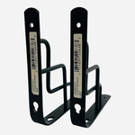 2 Pack Black Metal Shelf Brackets 6" Celtic Scroll Iron Wall Mount Decorative