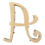 Large Letter A Wall Decor 8.5x7.5" Rhinestone Jeweled Beaded Plaque Handmade VG