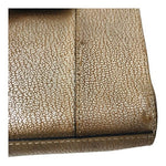 Rebecca Minkoff Metallic Gold Leather Crossbody Bag Small Shoulder Tote Bag Good
