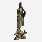 Antique Thai Copper Buddha Statue Rattanakosin Period 19th Century Bronze Amulet