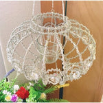 Barreveld Intl Luxury Chandelier Crystal Candle Holder Silver Art Deco NIB