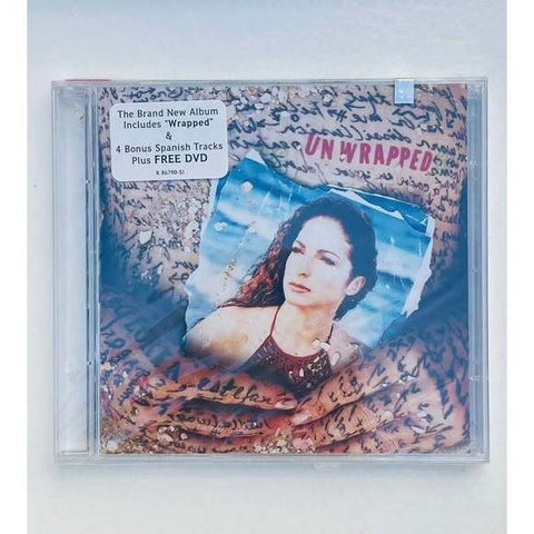CD Gloria Estefan -Unwrapped CD Album + DVD NTSC Mint VG+ Sleeve Original Sealed