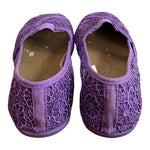 BONGO Purple Lace Ballet Loafers Women’s Slip-On Flats Shoes Size 10