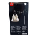 Globe Electric Leclair Dark Bronze Lantern Wall Light 12" Glass Shade NIB
