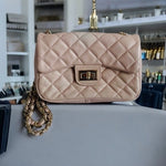 Chiaroscuro Charlotte Pale Pink Leather Shoulder Bag Crossbody Tote Women's G+