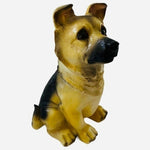 Dog Mate German Shepherd Puppy Figurine 6.5" Resin Dog Sculpture Vintage Dog