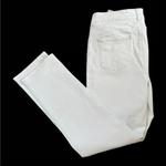Chico's So Lifting Women's White Cotton Jeans 10 (1.5) Slim Fit Stretch VG