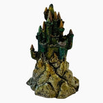 Cast Iron Medieval Castle Dragon Monument Statue 3"x1.8" Multicolor Figurine