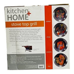 Kitchen & Home Stove Top Smokeless Indoor Grill Non-Stick Pan 2 pc Grill Set